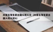 内蒙古发生蒙古国入境火灾（内蒙古发生蒙古国入境火灾b）