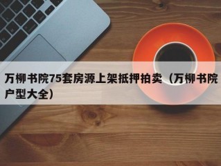 万柳书院75套房源上架抵押拍卖（万柳书院户型大全）