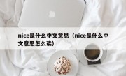 nice是什么中文意思（nice是什么中文意思怎么读）