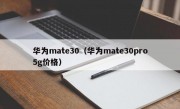 华为mate30（华为mate30pro5g价格）