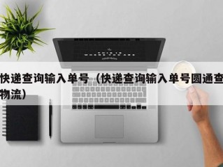 快递查询输入单号（快递查询输入单号圆通查物流）