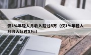 仅1%年轻人月收入超过5万（仅1%年轻人月收入超过5万i）