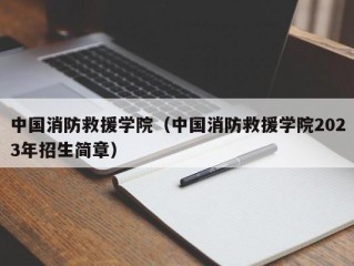 中国消防救援学院（中国消防救援学院2023年招生简章）