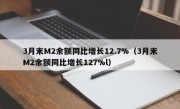 3月末M2余额同比增长12.7%（3月末M2余额同比增长127%l）