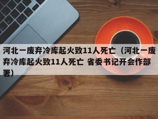 河北一废弃冷库起火致11人死亡（河北一废弃冷库起火致11人死亡 省委书记开会作部署）