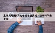 上海父母因3岁儿子转学想离婚（孩子转学去上海）