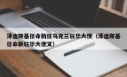 泽连斯基任命新任乌克兰驻华大使（泽连斯基任命新驻华大使叉）