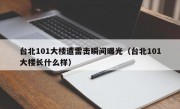 台北101大楼遭雷击瞬间曝光（台北101大楼长什么样）