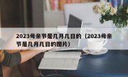 2023母亲节是几月几日的（2023母亲节是几月几日的图片）