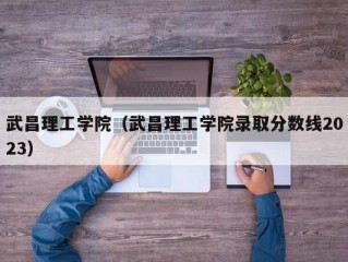 武昌理工学院（武昌理工学院录取分数线2023）